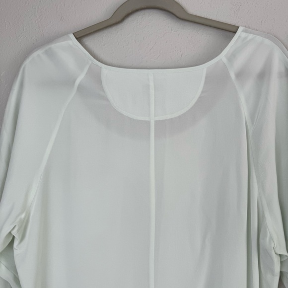 Soft Surroundings silk mint green 3/4 sleeve blouse‎ top M - Picture 6 of 10